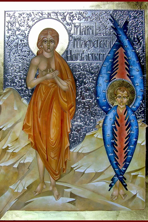 Mary and the Holy Spirit Icon
